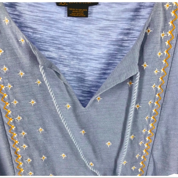 2/$25- Love & Legend Boho Embroidered Top sz Plus 3x - Picture 8 of 13